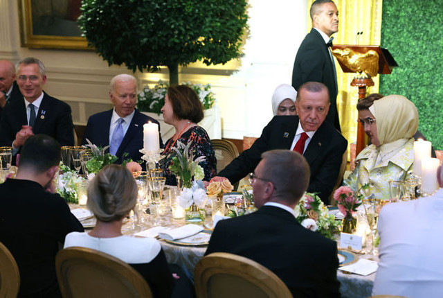 Erdoğan, ABD Başkanı Biden'ın akşam yemeğine katıldı - Resim: 0