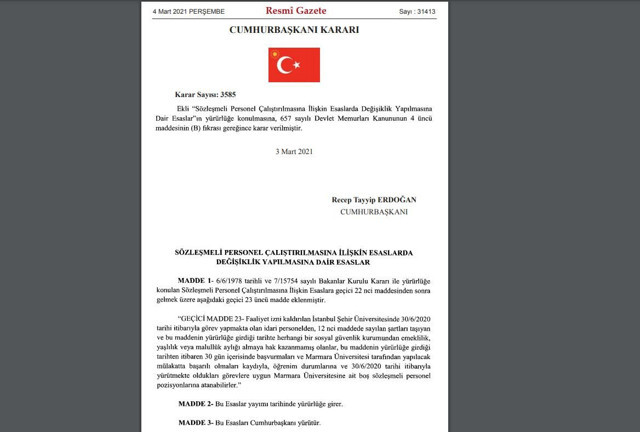 Kapatılan Şehir Üniversitesi'yle ilgili yeni karar! Mülakatla Marmara Üniversitesi'ne geçebilecekler - Resim: 0
