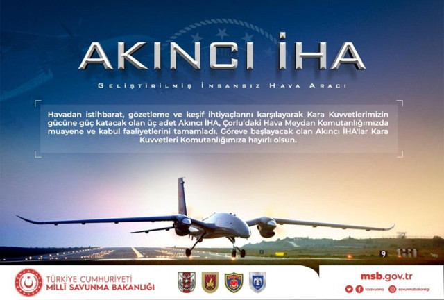 Akıncı İHA'lar Kara Kuvvetleri Komutanlığı tarafından kullanılacak - Resim: 0