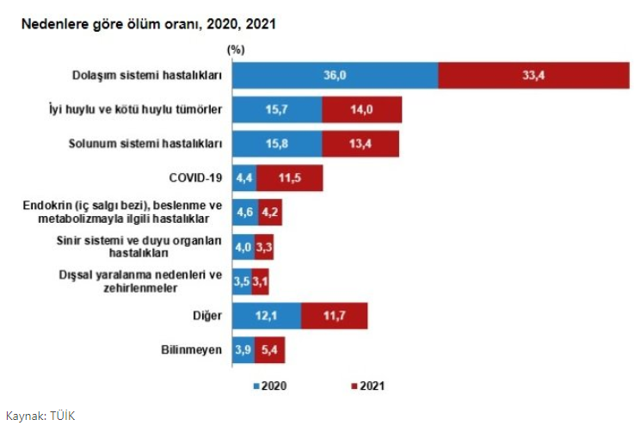 İki yıldır açıklanmıyordu! TÜİK, ölüm ve ölüm nedeni istatistiklerini açıkladı - Resim: 0