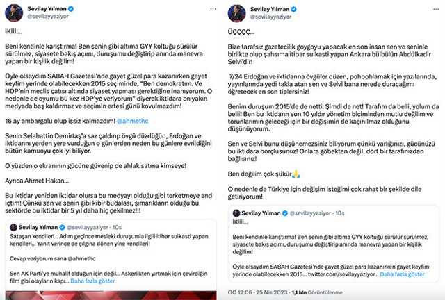 Ahmet Hakan ile Sevilay Yılman çok fena birbirine girdi! 'Gazeteci değil' deyince hakaretler havada uçuştu: Çürük - Resim: 2