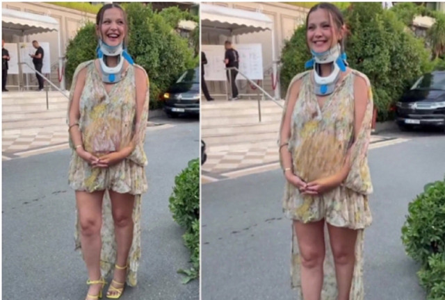 Kaza sonrası ilk kez görüntülendi! İrem Helvacıoğlu düğüne boyunlukla geldi... - Resim: 0