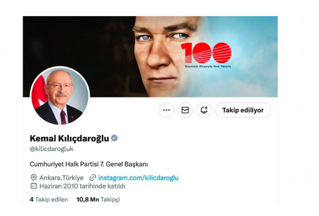 Kemal Kılıçdaroğlu '7. Genel Başkan' unvanını sosyal medyasına ekledi - Resim: 0