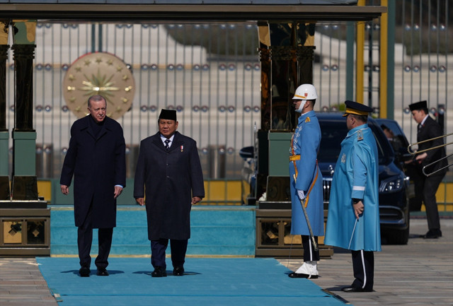 Cumhurbaşkanı Erdoğan, Endonezya Cumhurbaşkanı Subianto'yu resmi törenle karşıladı - Resim: 0