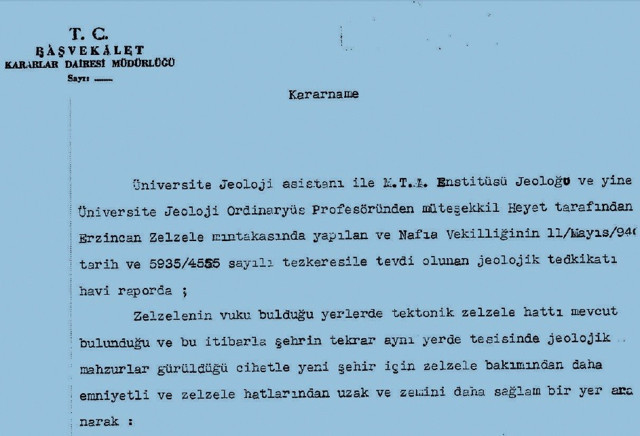 1939 Erzincan depremi sonrası belge ortaya çıktı İsmet İnönü imzalamış - Resim: 1