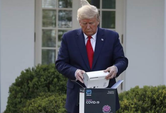 ABD Başkanı Trump cihazı tanıttı! Koronavirüse karşı 120 bin maskeyi dezenfekte ediyor - Resim: 0