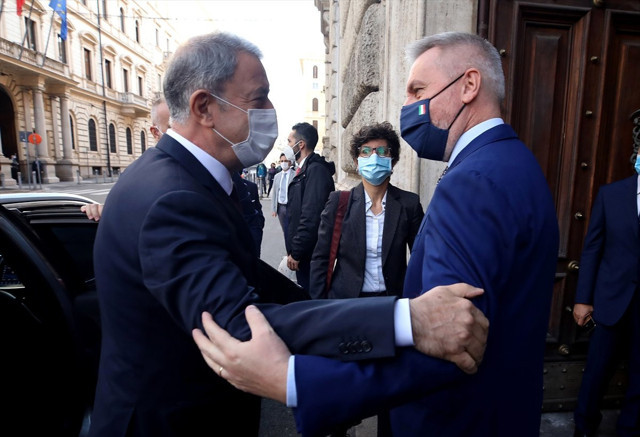 İtalyan mevkidaşı ile görüşen Bakan Hulusi Akar'dan kritik Doğu Akdeniz mesajları - Resim: 1