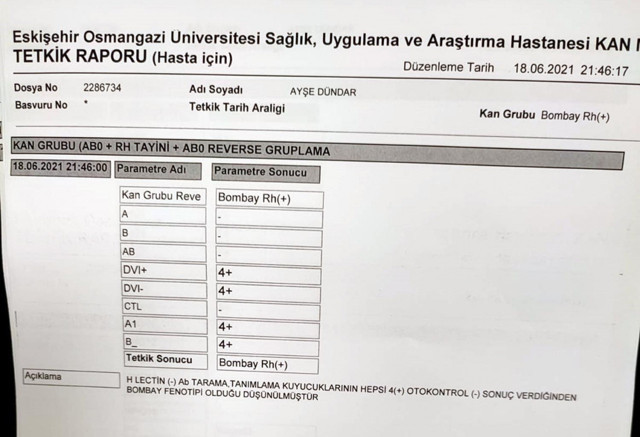 Böbrek hastası kadının kan grubu 250 bin kişide görülen 'Bombay' çıktı: Samanlıkta iğne arıyoruz - Resim: 1