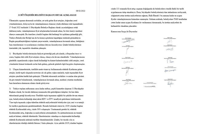 CHP'li belediye başkanlarından hükümete çağrı: Yük taşınamaz durumda! - Resim: 0