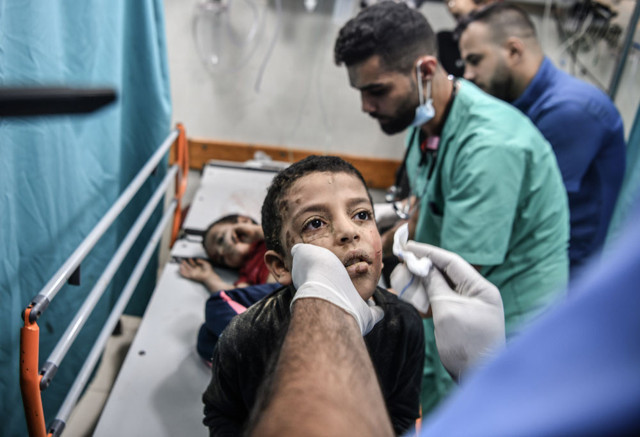 Filistin'den açıklama: Netanyahu çağrılara hastane ve okulları bombalayarak yanıt veriyor - Resim: 0