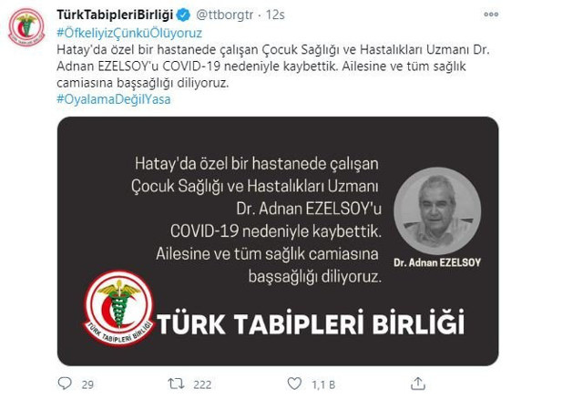 Hatay’da doktor Adnan Ezelsoy koronavirüsten hayatını kaybetti - Resim: 0