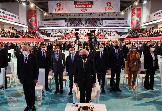 Devlet Bahçeli 10. kez MHP Genel Başkanı seçildi! 'HDP açılmamak üzere kapanmalı' deyip CHP ve İYİ Parti'yi topa tuttu - Resim: 2