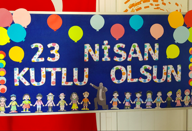23 Nisan pano örnekleri ilkokul-ortaokul sınıf süsleme örnekleri 2023 - Resim: 1