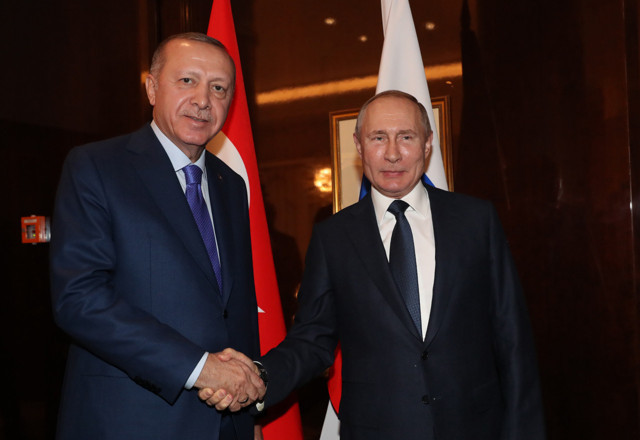 Berlin'de Cumhurbaşkanı Erdoğan ve Putin! Sahada nispi sükunet sağlandı - Resim: 1
