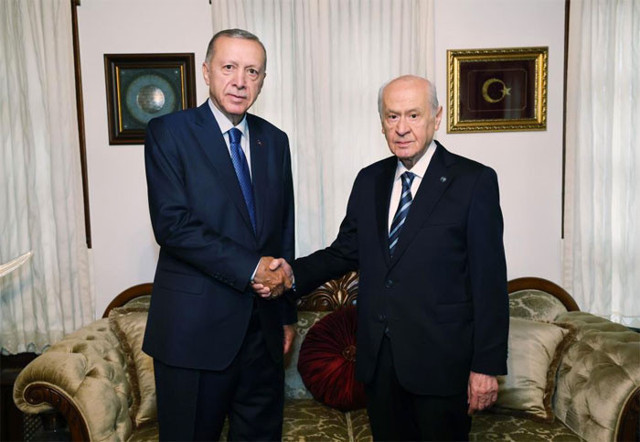 Cumhurbaşkanı Erdoğan ile MHP lideri Devlet Bahçeli görüştü - Resim: 0