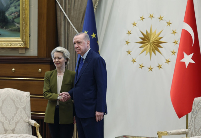 Cumhurbaşkanı Erdoğan, Ursula von der Leyen'i kabul etti - Resim: 1