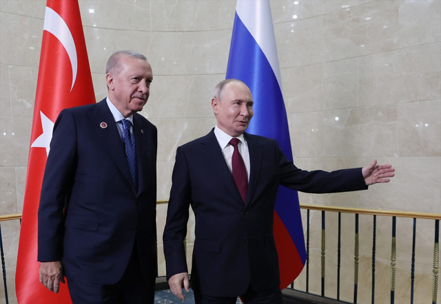 Cumhurbaşkanı Erdoğan, Rusya Devlet Başkanı Putin ile bir araya geldi - Resim: 1