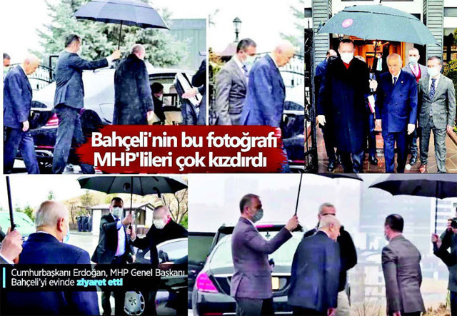Erdoğan'ın Bahçeli ziyaretinde şemsiyeden fitne ürettiler Yıldıray Çiçek'in yazısı konuşuluyor - Resim: 0
