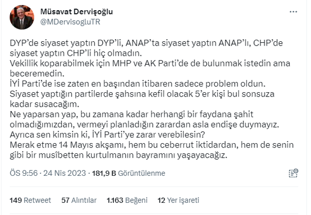 İYİ Parti'de kavga çıktı! Aytun Çıray suçladı Musavvat Dervişoğlu 'musibet sen kimsin ki' deyip saydırdı - Resim: 2