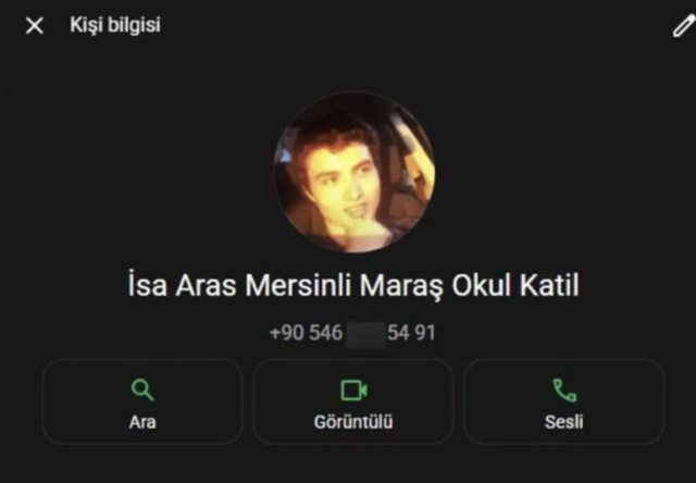 Kahramanmaraş'ta okulu kana bulayan caninin profil fotoğrafı kan dondurdu! - Resim: 0