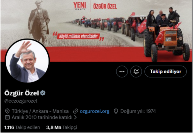 Özgür Özel'den sosyal medyada flaş hamle! Yeni Parti adını ilk defa kullandı - Resim: 0