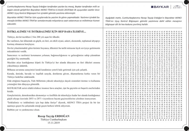 Akıncı'nın kontrol yazılımına eklendi! Cumhurbaşkanı Erdoğan'ın merak edilen mesajı - Resim: 0