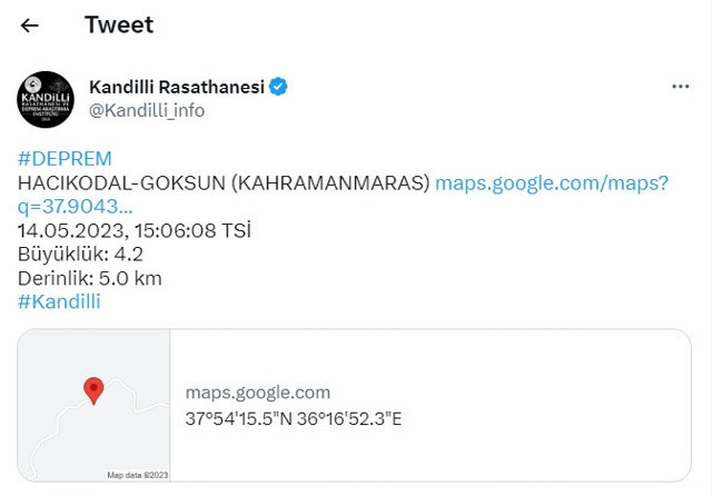 Kahramanmaraş'ta korkutan deprem! Çevre illerden de hissedildi: Kandilli şiddetini duyurdu! - Resim: 0