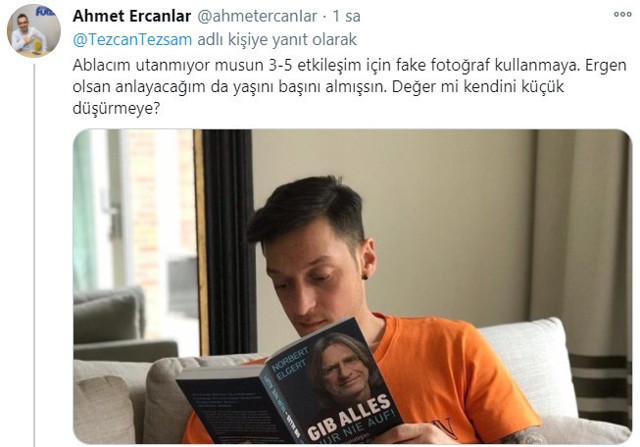 Fenerbahçelileri kızdıran montajlı Mesut Özil fotoğrafı! Erdoğan düşmanlığı bunu da yaptırdı - Resim: 0