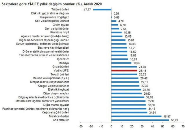 2020 Aralık ayı enflasyon rakamları açıklandı! Enflasyon memur ve emekli zammını belirledi - Resim: 8