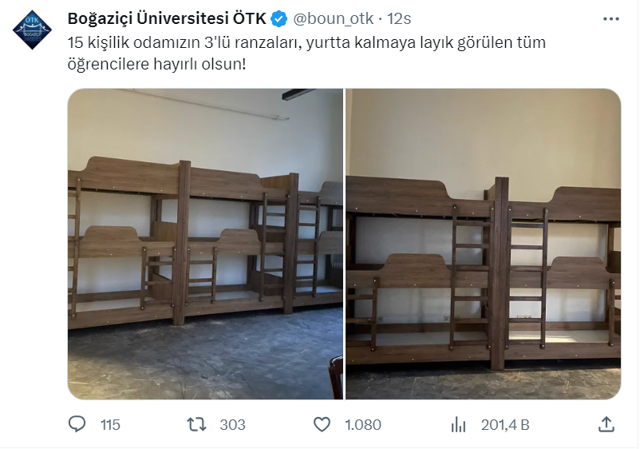 Boğaziçi Üniversitesi yurtlarında 3 katlı ranza dönemi! Türkiye'nin en başarılı çocukları bunlar... - Resim: 2