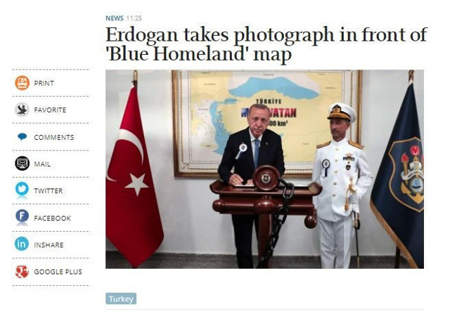 Erdoğan’ın önünde poz verdiği harita! Yunanlılar öfkeden deliye döndü - Resim: 0