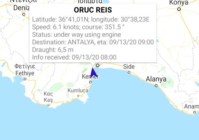 Diplomasiye fırsat! Oruç Reis D. Akdeniz'deki çalışmalara ara verip Antalya'ya döndü - Resim: 0