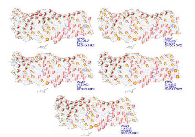 Meteoroloji Genel Müdürlüğü saat verip illeri tek tek açıkladı - Resim: 0