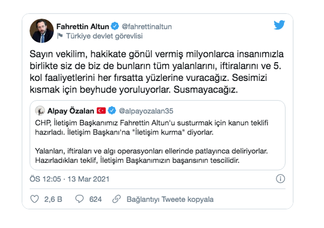 Fahrettin Altun'dan tepki: Sesimizi kısmak için beyhude yoruluyorlar - Resim: 0