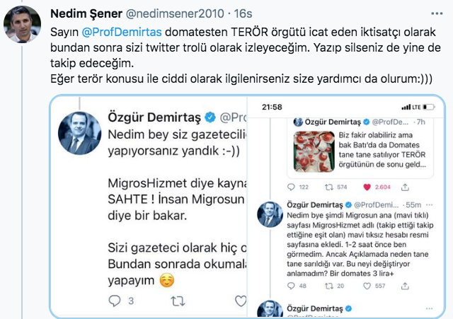 Migros domatesi taneyle satıp 3 lira fiyat koyunca Özgür Demirtaş ters köşeye düştü - Resim: 1