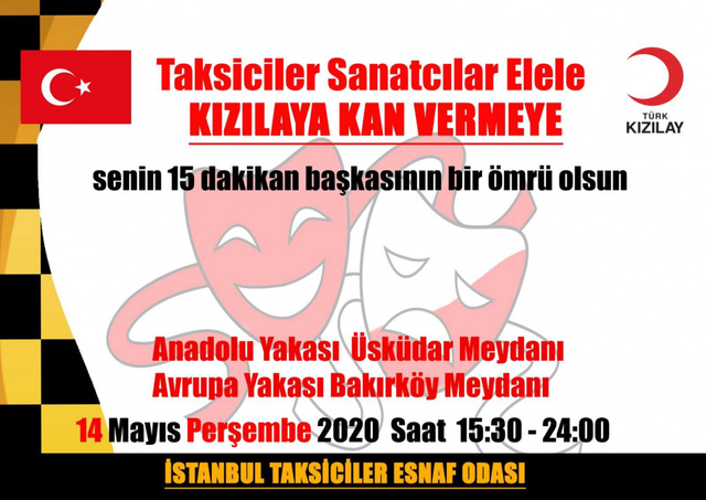 Kızılay'ın çağrısına taksici esnafı ses verdi - Resim: 0