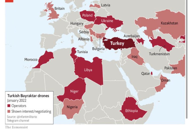 11 ülke satın aldı 11 ülke ile görüşme sürüyor aralarında İngiltere de var Economist harita paylaştı - Resim: 0