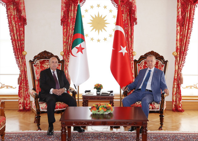 Cumhurbaşkanı Erdoğan ile Cezayir Cumhurbaşkanı Tebbun'un görüşmesi sona erdi - Resim: 1