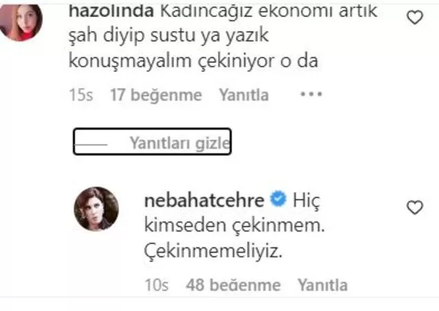 Nebahat Çehre'nin ekonomi sözleri olay oldu! Usta oyuncu takipçisinin o yorumuna dayanamadı - Resim: 3
