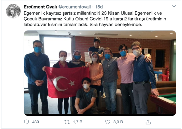 Ercüment Ovalı'dan koronavirüs aşısı müjdesi! 23 Nisan'ı bekleyin demişti - Resim: 0
