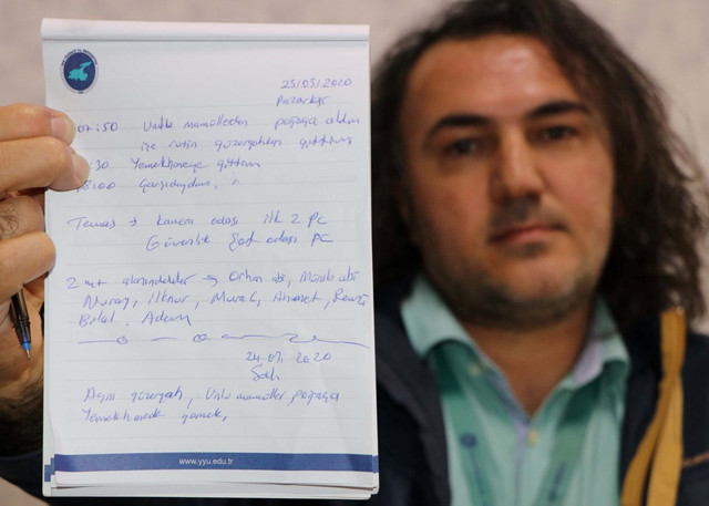 Vanlı vatandaş ilk koronavirüs vakasından bu yana görüştüğü her kişiyi not alıyor - Resim: 0