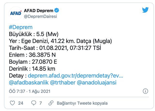 Muğla Datça beşik gibi sallanıyor! 12 saatte 131 deprem meydana geldi - Resim: 0