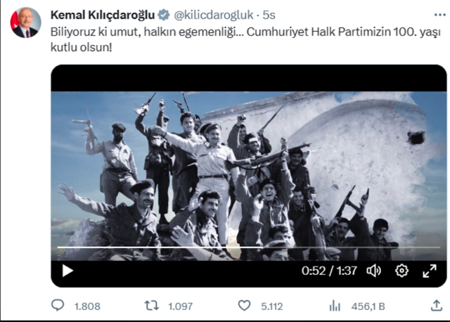 CHP'den EOKA skandalı! 100. yıl videosunda paylaştı tepki yağdı - Resim: 0