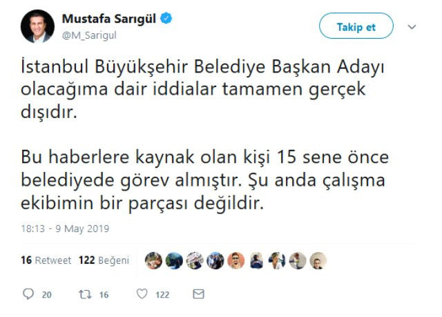 Mustafa Sarıgül, İBB iddiasına cevap verdi - Resim: 0