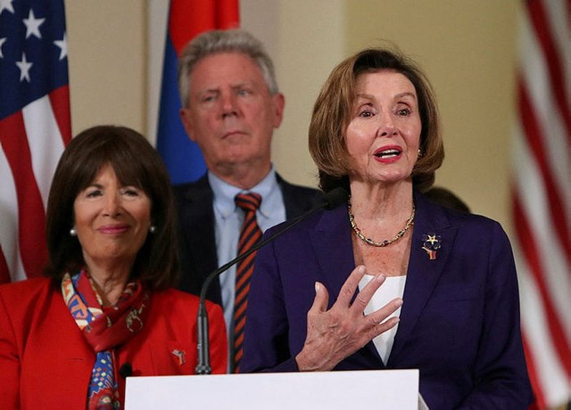 Pelosi'den skandal çıkış! Ermenistan'da ağlayıp "Sorumlusu Azerbaycan ve Türkiye" dedi - Resim: 3