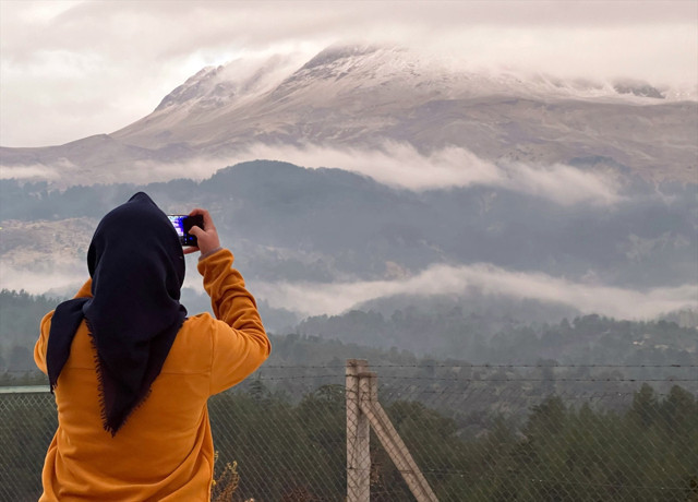 Antalya'nın Kaş ilçesinde yüksek kesimlere kar yağdı - Resim: 0