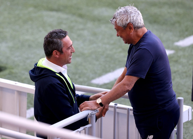Ali Koç, Dinamo Kiev idmanını izledi! Mircea Lucescu ile bir araya geldi - Resim: 1
