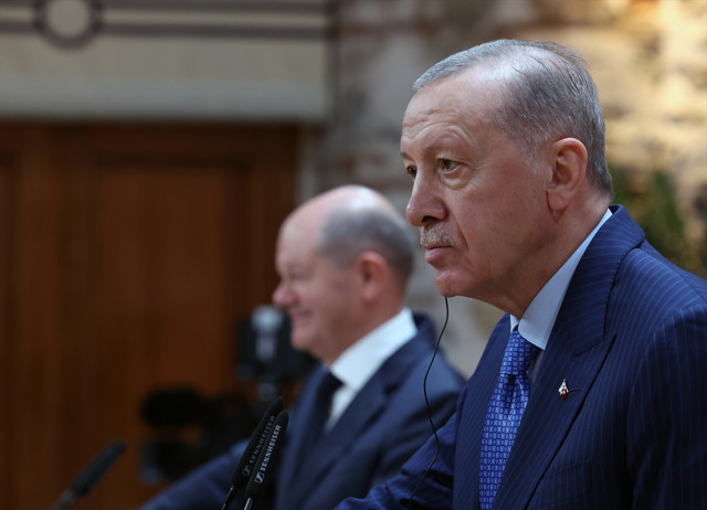 Scholz'un 'İsrail'in kendini savunma hakkı var' açıklamasına Cumhurbaşkanı Erdoğan'dan net cevap - Resim: 2