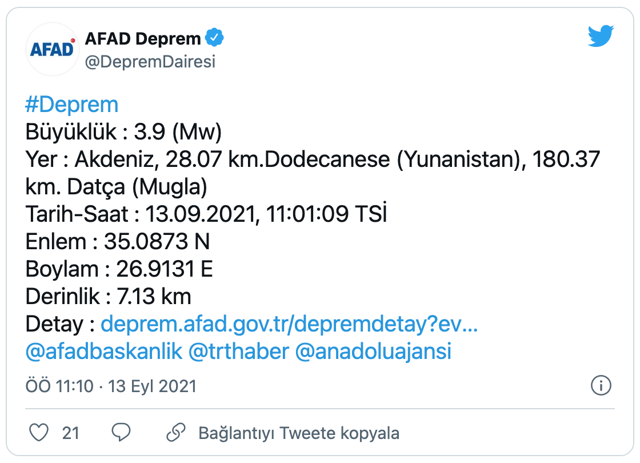 Muğla'nın Datça ilçesinde yine deprem oldu! Bu kez 3.9'la sallandı - Resim: 0