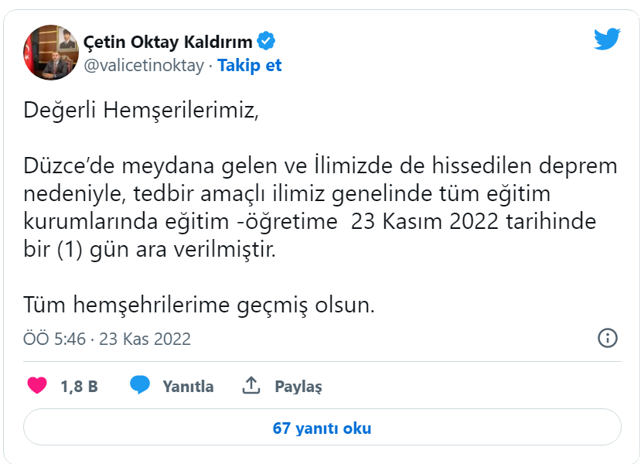 Düzce depremi nedeniyle Düzce, Sakarya Bolu ve Zonguldak'ta okullar tatil edildi - Resim: 1
